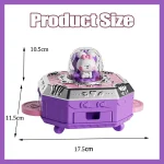 DIY Making Jewel Rings Magical Kit for Girl Supplies Bead Handmade Princess Pendant Keychain Colored Beans Kid Toy Birthday Gift 6