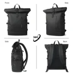 HK Expandable Travel Backpack Men Large Capacity Waterproof 15.6” Laptop Bag Hiking Rucksack Cycling Daypack Bag with USB Port 4