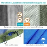 2023 Camping Hammock with Mosquito Net Pop-Up Light Portable Outdoor Parachute Hammocks Swing Sleeping Hammock Camping Stuff 6
