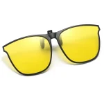 Polarized Clip On Sunglasses Men Car Driver Goggles UV400 Sun Glasses Anti Glare Vintage Square Glasses 6