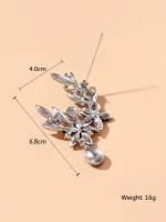 1PC Women's Fashion Trendy Charm Brooch Jewelry Chest Flower Accessories Suitable for Date, Party, Festival Gifts-2813 5