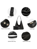 New Tote bag 100 hand bill of lading shoulder women's bag retro simple large bag Tote bag 6