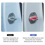 SEAMETAL Car Door Shock Absorber Universal Car Door Buckle Soundproof Deadener Damper Cushion Anti-Vibration Buffer Pad 2