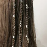 45pcs Alloy Braid Hair Ring Dreadlock Hair Ring - Hippie Style Hair Accessories Loc Hair Jewelry for Braids for Girls and Women 5