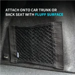 Car Back Rear Trunk Seat Elastic String Net Magic Sticker Storage Box Organizer In the Trunk Auto Accesorios Interior Car Gadget 3