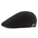 Men's Classic Cotton Newsboy Hat, Vintage Cabbie Cap, Men's Sun Protection Beret Hat 4