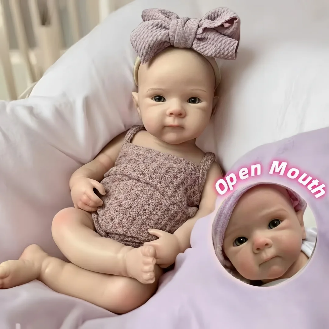 13Inch Waterproof Bettie Reborn Silicone Girl Doll With 2 Sets Outfits Handmade Paint Skin Soft Touch Silicone Girl Doll 13Inch Waterproof Bettie Reborn Silicone Girl Doll With 2 Sets Outfits Handmade Paint Skin Soft Touch Silicone Girl Doll