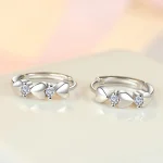Cute Heart Small Hoop Earrings Women 3 Metal Colors Trendy Girls Ear Circle Earrings Fancy Accessories Statement Jewelry 4