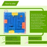 mini 3D Maze Magic Cube Six-sided Transparent Puzzle Speed Cube Rolling Ball Cubes Maze Toys For Children Stress Reliever Toys 6