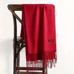 Women's Pashmina Scarf Shawls Soft Cashmere feeling Headscarf Travel Office Winter  Warm Hijabs Solid Lady Wraps Female Bandana 4