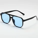 Vintage Men Women Big Sunglasses Men Square Shades Brand Designer Unisex Sun Glasses Black Lense Male Female Sunglasses UV400 2