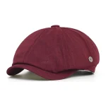 Spring Summer Breathable Mesh Newsboy Caps Men Woman Casual Beret Flat Ivy Cap Soft Solid Driving Fashion Peaked Cap Unisex 5