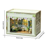 Mini Doll House DIY Small House 3D Puzzle Assembly Building Model Toys Home Bedroom Decoration With Furniture LED Lights Gifts 6