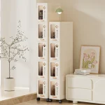 Slim Mobile Storage Cabinet, Space-Saving Narrow Drawer Organizer, Minimalist Multi-Purpose Design for Kitchen/Bathroom/Living 2