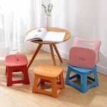 Japanese-style Portable Household Folding Stool Kids Child Plastic Stool Outdoor camping fishing stool 2