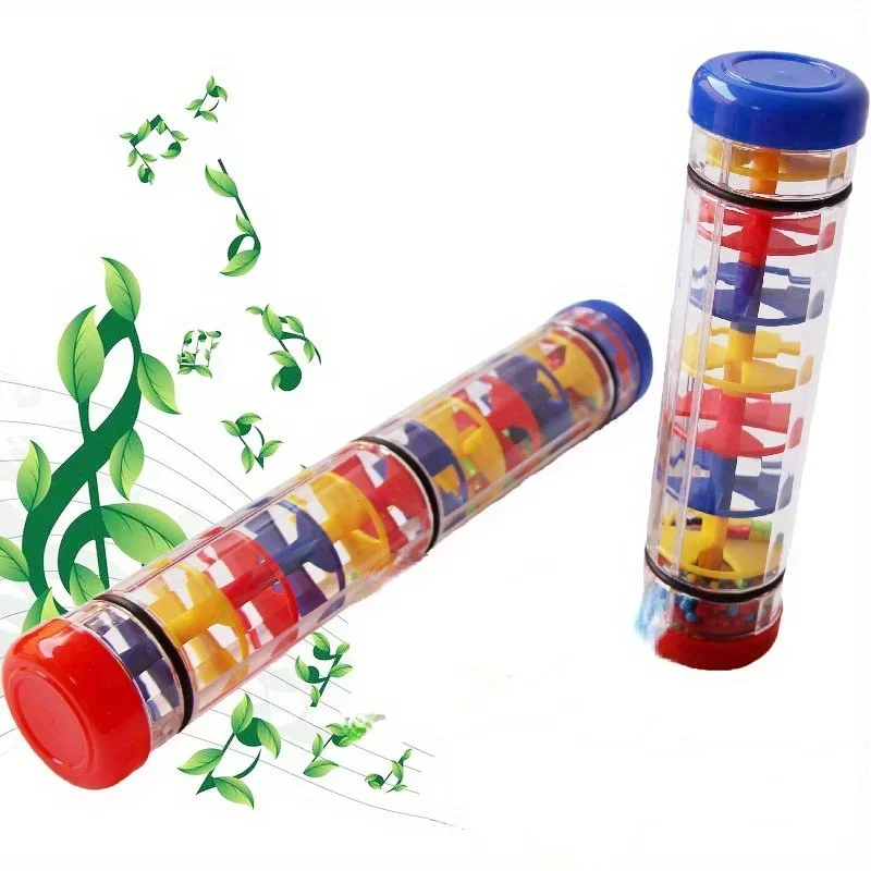 1Pc Rainmaker Musical Toy, Rain Stick Bell Hand Shaking Toy Montessori Sensory Toy Educational Baby Instrument Toy 1Pc Rainmaker Musical Toy, Rain Stick Bell Hand Shaking Toy Montessori Sensory Toy Educational Baby Instrument Toy