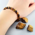5A Natural Tiger Eye Bracelets Men Women Charm Natural Stone Jewelry Health Protection Soul Healing Couple Crystal Bead Bracelet 5