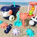 Baby Beach Sand Toys Children Summer Toy Car Model Sprinkler Shower Shovel Tool Classic Play Toys Sand Play Toys Children Beach