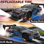 RC Drift Car 4WD Remote Control High Speed Racing Vehicle with LED Lights 2.4GHz Radio 4x4 Off-Road Truck Toy for Children Kids 4