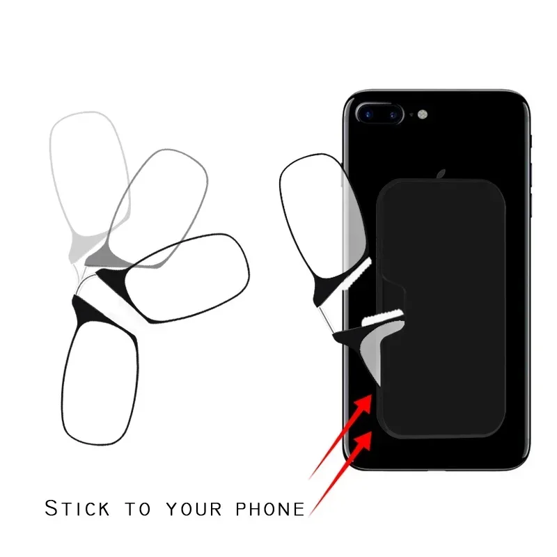 Nose Clip Reading Glasses Man High Quality Men Portable Foam Nose Glasses for Seniors Transparent Eyeglasses with Case Nose Clip Reading Glasses Man High Quality Men Portable Foam Nose Glasses for Seniors Transparent Eyeglasses with Case