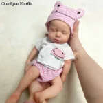 OtardDolls Loulou Can Open mouth Reborn Doll Baby Full Body Soft Silicone Bebe Doll Boy And Girl For Choose 5