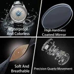 Top Brand Man Wristwatch Luxury Business Waterproof Men Watch For Men Quartz Clock Leather Men's Watches reloj Handsome 2025 New 6