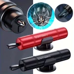 1/2 Set of Two Color Options to Choose From: Car Safety Hammer with Window Breaker and Seatbelt Cutter, Emergency Escape Tool, Portable Multifunctional Safety Hammer, Emergency Escape Window-Breaking Gadget