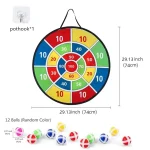 Children with sticky ball 74CM large dart board Family interactive game educational arithmetic indoor/outdoor sports toys gift 6