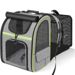 Cat Carrier Backpacks Expandable Cat Backpack with Shade Cover, Breathable Mesh Pet Carrier Backpack Bag for Travel Hiking Campi 2