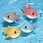 Clearance_1pc Summer hot new cartoon shark baby water play toy with wind up chain, outdoor beach toy, shower toy, bath toy_Conti 3