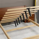 1PCS Black Telescopic Adjustable Bed Beam Support Foot Reinforced Plastic Furniture Leg Sofa Leg Bed Bottom Load Bearing Bracket 2