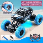 Remote control car with colorful flashing lights, rubber wheels, off-road toy car suitable for children's gifts 2