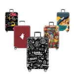 Thick Elastic Cartoon Luggage Protective Cover Zipper Suit For 18-32 inch Bag Suitcase Covers Trolley Cover Travel Accessories 2