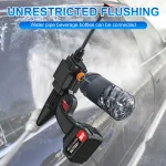 450w Cordless Car Wash Washer Gun Spray Water 26Bar 288VF Portable High Pressure 2x1200mah Battery For Auto Home Garden Cleaning 6