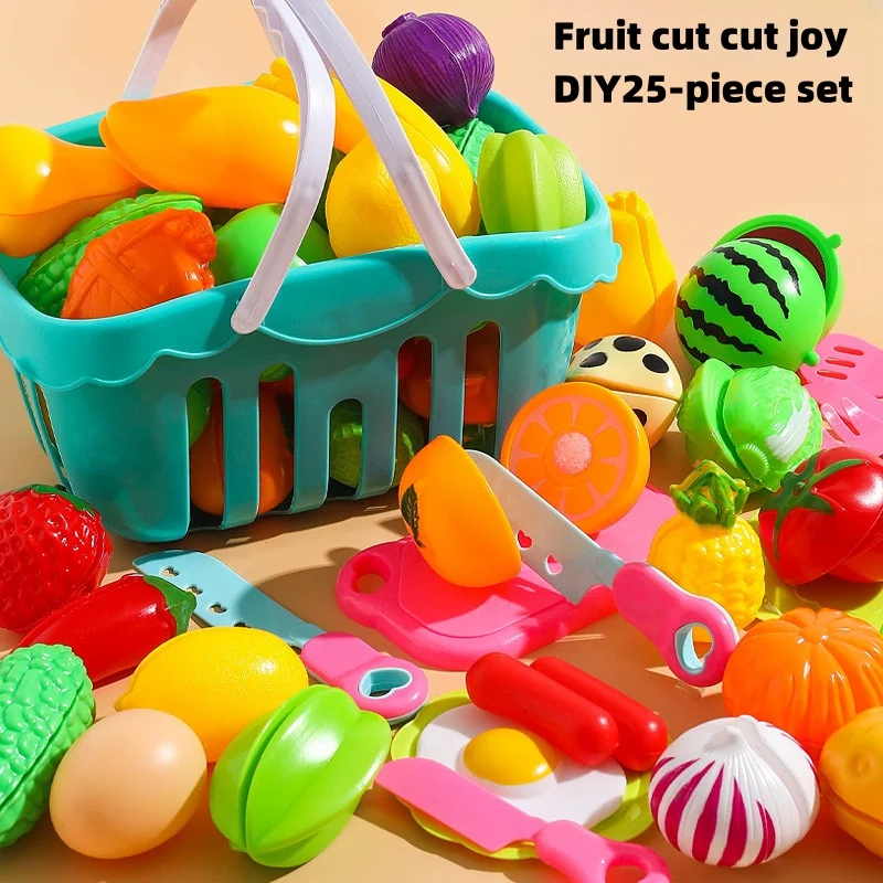 25 PCs Set DIY Fruit Cutting Music Toy Simulation Vegetable Fruit and Vegetable Children's Toy Girl Boy Kitchen Food Set 25 PCs Set DIY Fruit Cutting Music Toy Simulation Vegetable Fruit and Vegetable Children's Toy Girl Boy Kitchen Food Set