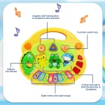 Kids Cartoon Piano Keyboard Game with Animal Sounds Flashing Light Music Baby Instrument Music Toys Educational Toys Kids Gifts 4