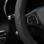1 stereo embossed massage hand type leather automotive supplies without inner ring steering wheel cover fits 14.5-15 inches 2