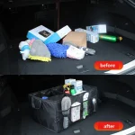 Car Backup Storage Box, Folding Large Car Cargo Box Camping Car Storage Box Multi functional Folding Organizing Box 3