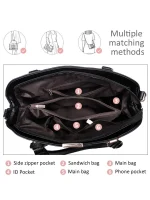 PahajimFashionWomenHandbagsPU LeatherAdjustableHandleSatchelShoulderBagsLadies Tote Bag Casual for OutdoorWorkingGifts forWomens 2