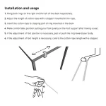 Portable Foot Hammock Polyester Desk Rest Foot Put Adjustable Rest Tables Foot Put Feet Swing Footrest for Office Home Camping 6