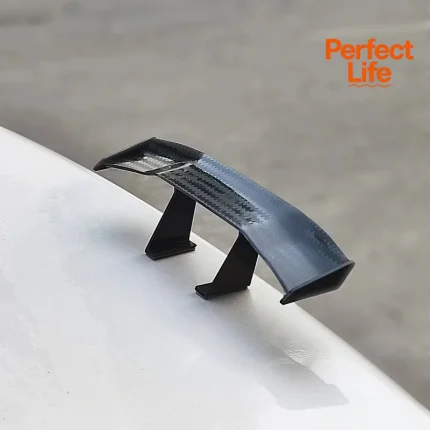 1Pcs Car Rear Spoiler Mini Wing Small Model Decoration Auto Parts GT Style Winglet Mini Carbon Fiber Look Tail Wing