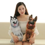 50cm Cute Simulation Dog Plush Toy 3D Printing Stuffed Animal Dog Plush Pillow Stuffed Cartoon Cushion Kids Doll Home Decro Gift 6