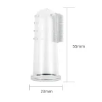 Super Soft Pet Finger Toothbrush Teddy Dog Brush Bad Breath Tartar Teeth Care Tool Dog Cat Cleaning Silicagel Pet Supplies 2