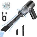 1pc Wireless Vacuum Cleaner Dual Use for Home and Car 120W High Power Powerful Vacuum Cleaner Black 4