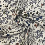 Pastoral Freshness Flowers and Plants 100% Cotton 40S Like Liberty Fabric Printed For Sewing Cloth Dress Skirt Kids  Poplin DlY 3
