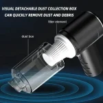 1pc Wireless Vacuum Cleaner Dual Use for Home and Car 120W High Power Powerful Vacuum Cleaner Black 4
