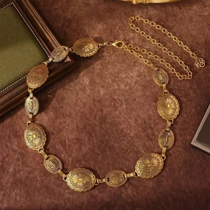 The New Retro  Waist Chain Bohemian Belt Cinched Waist Chain With Dress Body Chain
