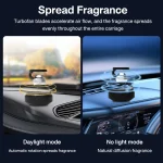 Solar Car Air Freshener Automatic Rotation Dashboard Fragrance Car Perfume Deodorant Oil Diffuser Auto Interiors Accessories 6