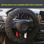Car Seat Cover for Front Rear Seats Waterproof Antifouling Dust Covers for Steering Wheel Trunk Mat 4