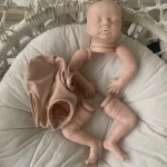 NPK 18inch Reborn Doll Kit Delilah Lifeike fresh color Soft DIY Doll Parts 2
